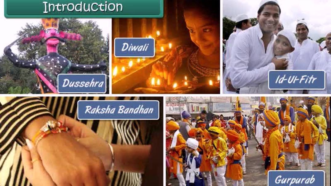 Class 1 English Medium EVS Animated  Our festivals video