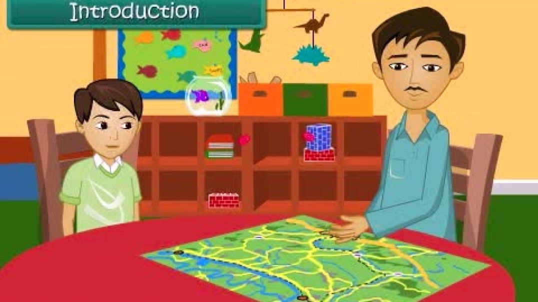 Class 3 English Medium EVS Animated video of Locating a Place