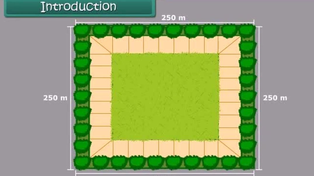 Class 6 English Medium Maths Animated video of Knowing Our Perimeter