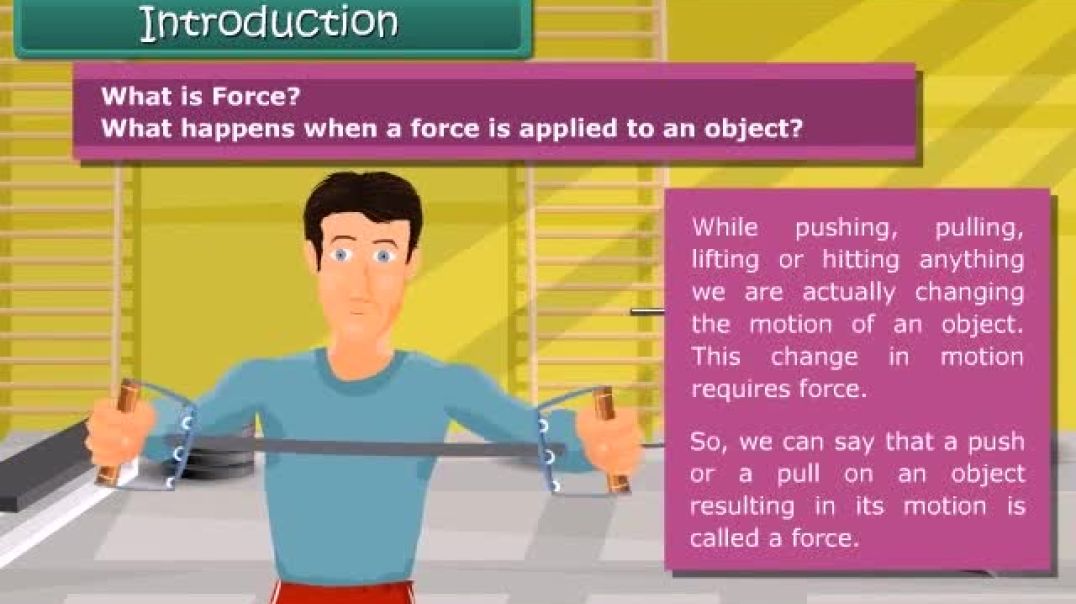 Class 8th_EM Science_⁣ Animated video of Force And Pressure