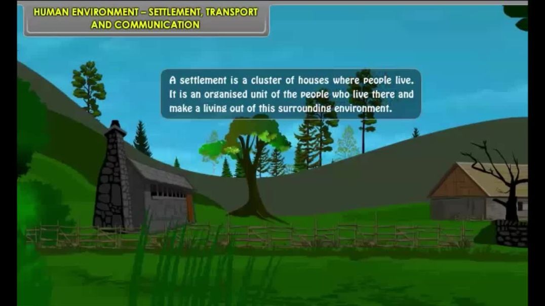 Class 7 English Medium Social Science Animated video of Settlement, Transport and Communication