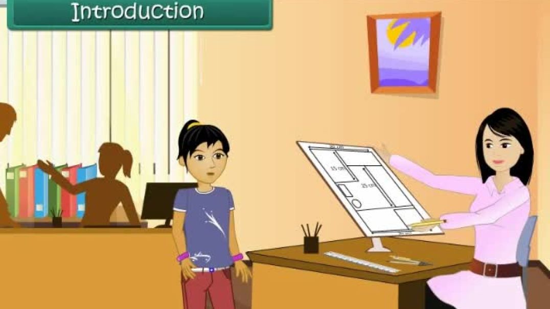 Class 6 English Medium Maths Animated video of Practical Geometry