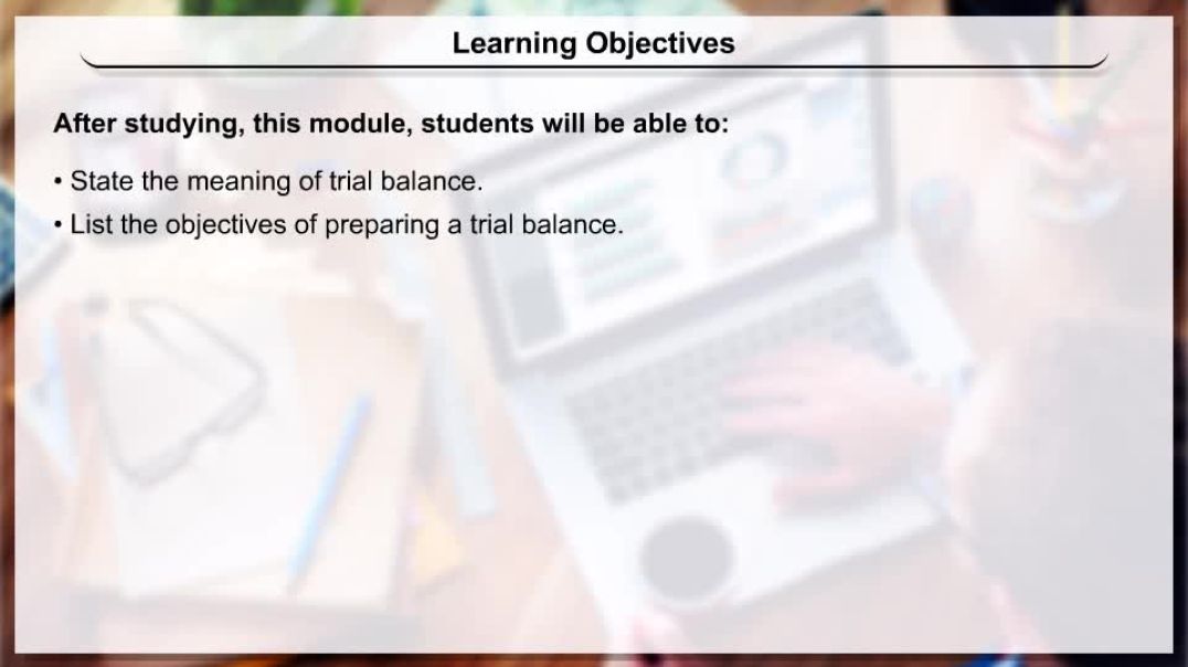 Class 11 th English Mediam Commerce Animated video of Trial Balance & Rectification Of Errors