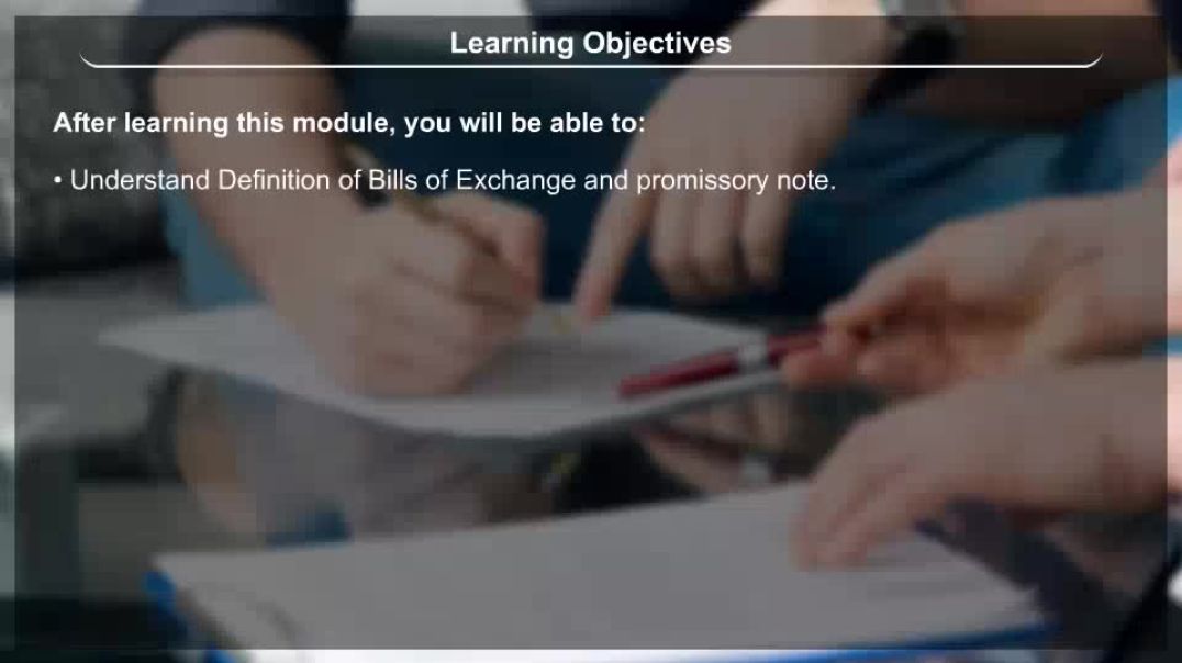 Class 11 th English Mediam Commerce Animated video of Bill Of Exchange