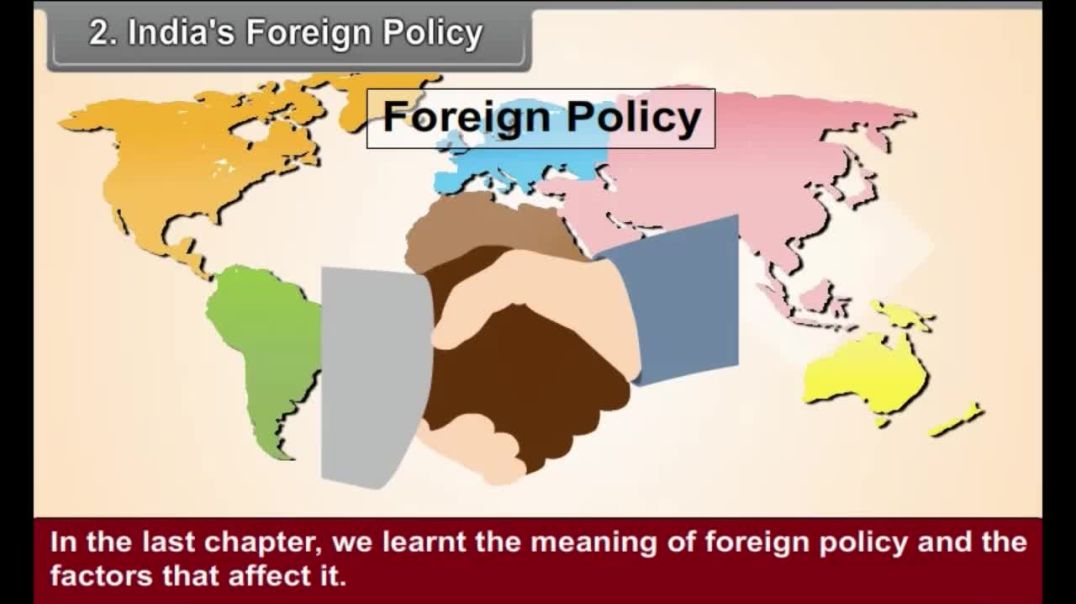 Class 8 English Medium Social Science indias foreign policy