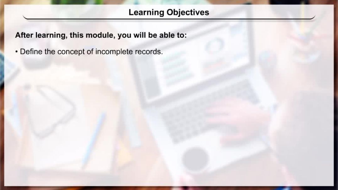 Class 11 th English Mediam Commerce Animated video of Accounts From Incomplete Record