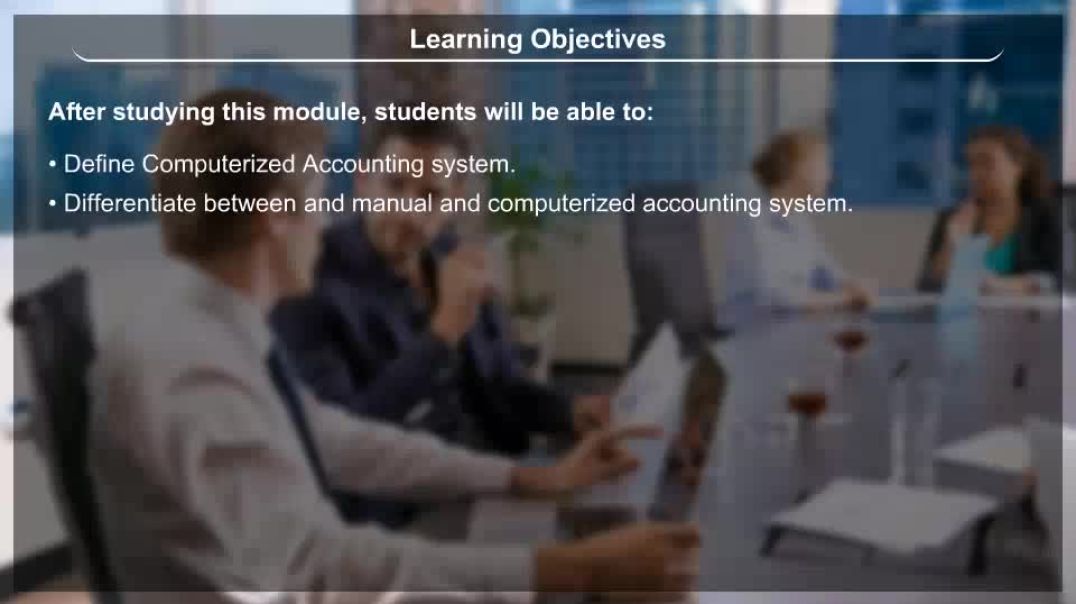 Class 11 th English Mediam Commerce Animated video of Computerised Accounting System