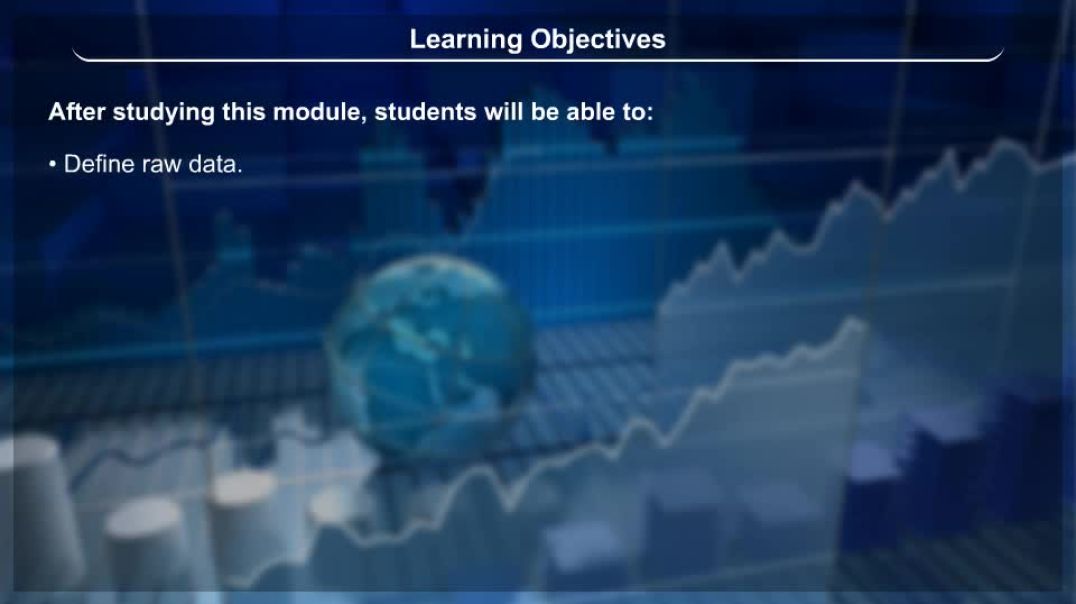Class 11 th English Mediam Economics Statistics Animated video of Organisation of Data